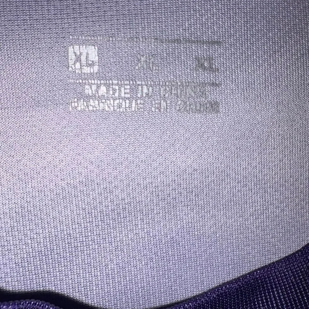 Adidas Men's Purple and Navy T-shirt